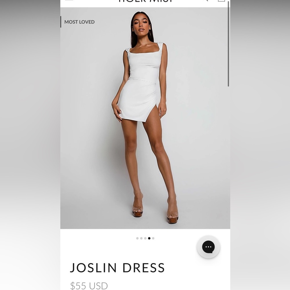 Tiger Mist Joslin mini dress | white